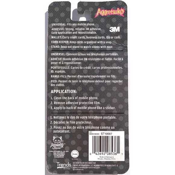 Sanrio Aggretsuko Mobile Wallet Cell Phone Anime Cute Kawaii Gift - Picture 2 of 2